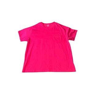 St. John’s Bay Men 2XL Pink T-Shirt Crew Neck Street Casual Dad Shirt Basic